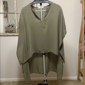 Olive High Low Top